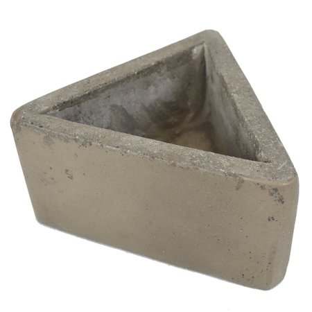 AVERA PRODUCTS 6 in. D Fiber Cement Triangle Planter Natural AFC8309060